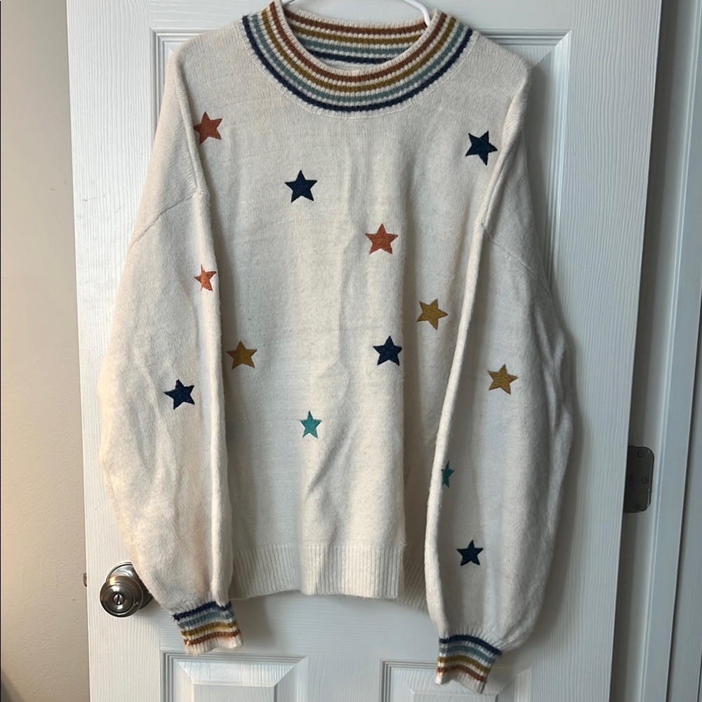 Chic Soul Star Sweater